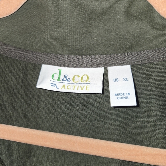 Denim&Co Green Sleeveless Vest Swim Cover Up Size XL - Picture 2 of 6